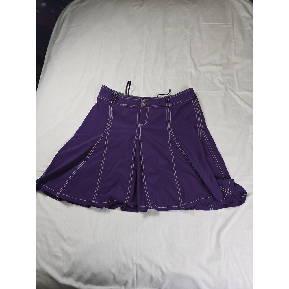Athleta Skort Womens 10P Purple Stretch Athletic Lined Pockets Petites Golf